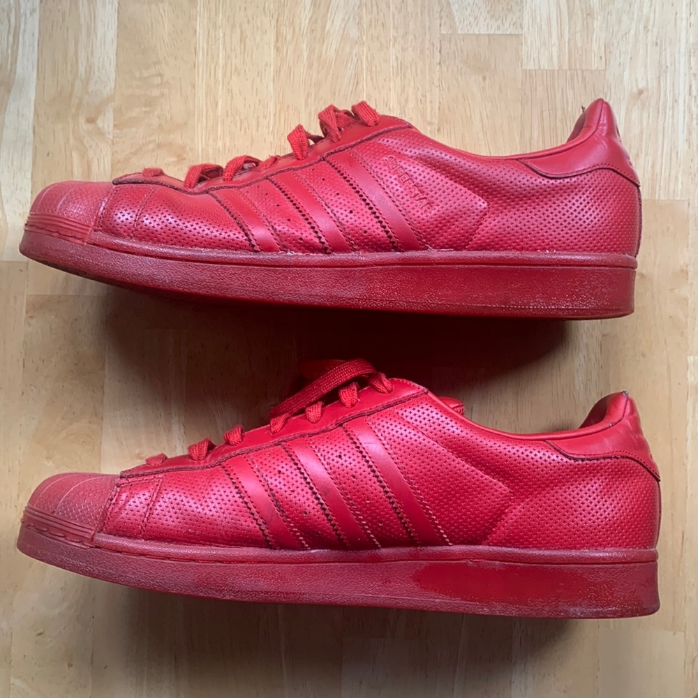 Adidas Shell Toe Superstars - Color Pack Red